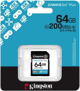 Karta Kingston Canvas Go! Plus (Gen4) SDXC 64 GB Class 10 UHS-I/U3 V30 (SDG4/64GB) 2