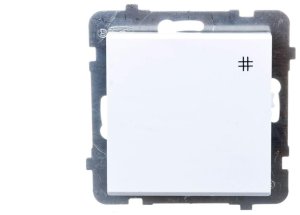 SONATA Łącznik krzyżowy biały mat ŁP-4R/m/75 1