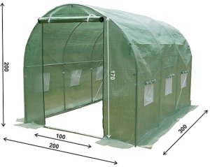 Tunel ogrodowy 6m2 foliowy 2x3m rurki 25mm 3