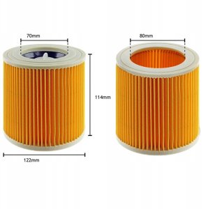 GERMAN 2x Filtr zmywalny do Karcher WD2 WD3 MV3 SE4001 SE4002 2