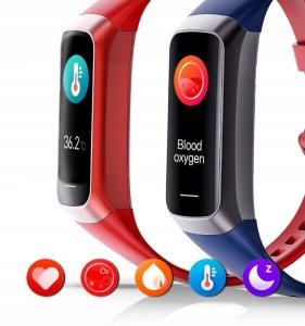 Smartband Damski RUBICON RNCF05 Rose Gold/Berry SMARUB214 12