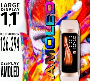 Smartband Damski RUBICON RNCF05 Rose Gold/Berry SMARUB214 5