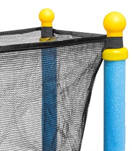 TRAMPOLINA OGRODOWA DUŻA STABILNA DLA DZIECI DO DOMU Z SIATKĄ 138 x 160 CM 5