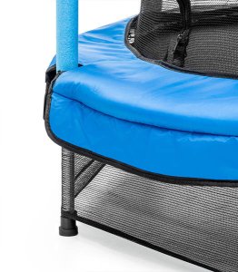 TRAMPOLINA OGRODOWA DUŻA STABILNA DLA DZIECI DO DOMU Z SIATKĄ 138 x 160 CM 8