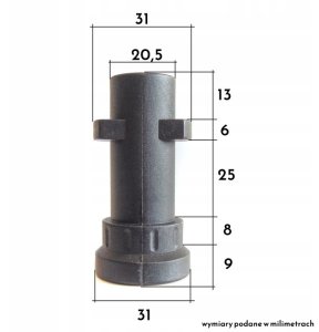 GERMAN ADAPTER PRZEJŚCIÓWKA DO MYJKI KARCHER K BAYONET NA LAVOR LAVORWASH PARKSIDE 5