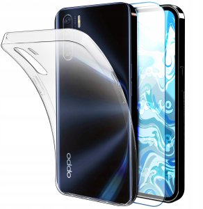 Etui Do Oppo A91 (Przezroczyste, Silikonowe, Obudowa, Plecki, Case)   Szkło 1