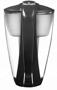 Dzbanek szklany Crystal czarny SeeYoo 3 stalowe 6