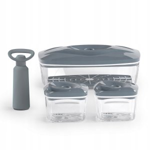 Dzbanek szklany Crystal grafit SeeYoo Set3 stalowe 3