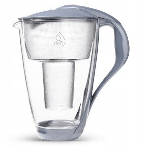 Dzbanek filtrujący Dafi Szklany dzbanek CRYSTAL LED stalowy 6xUnimax 6