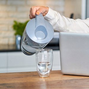 Dzbanek filtrujący Dafi Szklany dzbanek CRYSTAL LED stalowy 6xUnimax 10