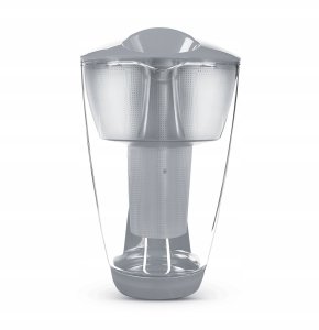 Szklany dzbanek Dafi CRYSTAL LED stalowy 12xUnimax 2