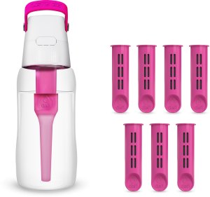 Butelka filtrująca Dafi SOLID 0,5 l flamingowa z 7 filtrami 1