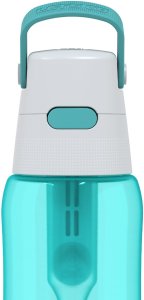 Szklany dzbanek Dafi grafitowy Classic + butelka turkusowa 0,5 barwiona 4