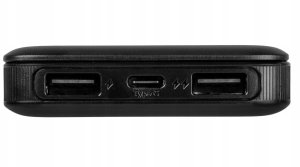 Power bank 10000 mAh wejście USB-C wyjście 2xUSB-A + USB-C 5V 2.1A czarny VA0340 Vayox 13