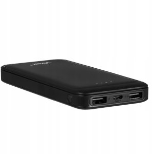 Power bank 10000 mAh wejście USB-C wyjście 2xUSB-A + USB-C 5V 2.1A czarny VA0340 Vayox 3