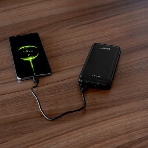 Power bank 10000 mAh wejście USB-C wyjście 2xUSB-A + USB-C 5V 2.1A czarny VA0340 Vayox 6