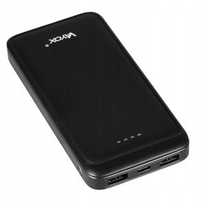 Power bank 10000 mAh wejście USB-C wyjście 2xUSB-A + USB-C 5V 2.1A czarny VA0340 Vayox 7