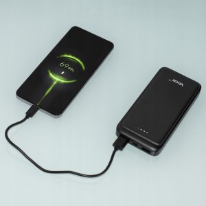 Power bank 10000 mAh wejście USB-C wyjście 2xUSB-A + USB-C 5V 2.1A czarny VA0340 Vayox 8