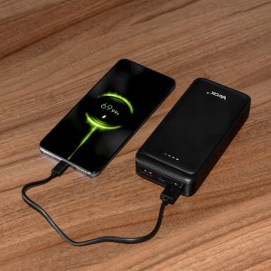 Power bank 20000 mAh wejście USB-C wyjście 2xUSB-A + USB-C 5V 3A czarny VA0341 Vayox 6