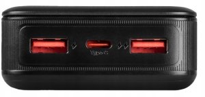 Power bank 20000 mAh wejście USB-C wyjście 2xUSB-A + USB-C 5V 3A czarny VA0341 Vayox 7