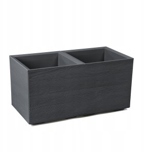 Kwietnik KARO 800x400x400 deska recycled - antracyt LA892-82 LAMELA 1