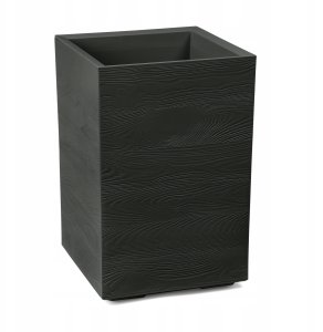 Kwietnik KARO 400x400x600 deska recycled - czarny LA890-04 LAMELA 1