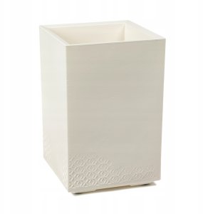 Kwietnik KARO 400x400x600 beton recycled - kremowy LA992-74 LAMELA 1