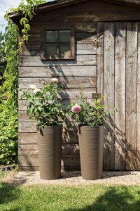 Doniczka LILIA DŁUTO WOOD 250 - biały LA840-05 LAMELA 4