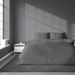 POŚCIEL SATYNA BAW. CIEMNOSZARA /140/ PURE DETEXPOL 2