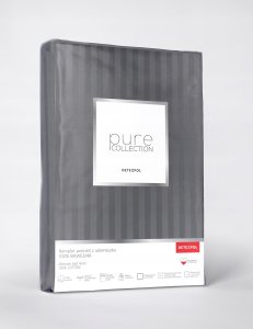 POŚCIEL SATYNA BAW. CIEMNOSZARA /140/ PURE DETEXPOL 4