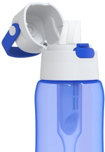 Szklany dzbanek Dafi CRYSTAL czarny Classic +butelka szafirowa 0,5 barwiona 6