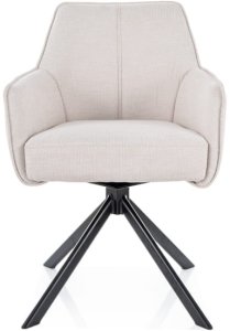 Krzesło obrotowe do jadalni NOTTI BREGO jasny beż SIGNAL 2