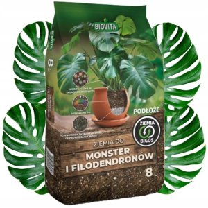 Ziemia do Monstery i Filodendronów Bigos 8L Profesjonalne podłoże 1