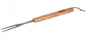 Koopman Zestaw akcesoriów do grilla 3w1 - Stainless steel z drewnianą rączką 4