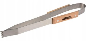 Koopman Zestaw akcesoriów do grilla 3w1 - Stainless steel z drewnianą rączką 5