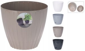 Osłonka na doniczkę 17x15cm Stylowa i praktyczna ze zdejmowanym dnem 3