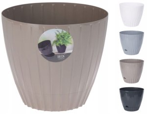 Osłonka na doniczkę 17x15cm Stylowa i praktyczna ze zdejmowanym dnem 4