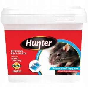 Hunter Trutka na myszy i szczury Pasta 1kg Skuteczna i szybka eliminacja gryzoni 1
