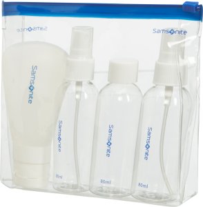 Samsonite travel kit, 4-piece bottle set 1