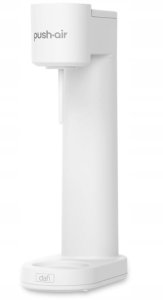 Saturator Dafi PushAir + butelka + gaz Biało-srebrny 3