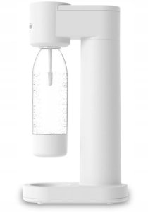 Saturator Dafi PushAir + butelka + gaz Biało-srebrny 4