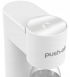 Saturator Dafi PushAir + butelka + gaz Biało-srebrny 8