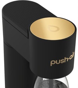 Saturator Dafi PushAir + butelka + gaz Czarno-złoty 9