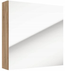 Szafka łazienkowa z lustrem wisząca funkcjonalna 60x60 cm dąb craft Salsa 2
