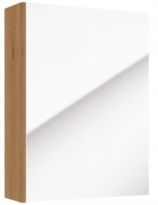 Szafka łazenkowa z lustrem 60x50x15cm wisząca wąska dąb craft Salsa 1