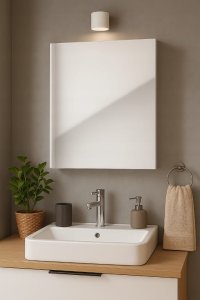 Szafka łazenkowa z lustrem 60x50x15cm wisząca wąska dąb craft Salsa 5