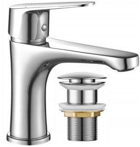 Zestaw łazienkowy szafka z umywalką 80x60 + bateria syfon korek click-clack Bonita 4