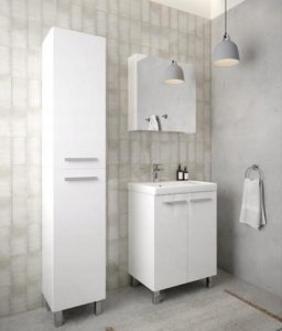 Zestaw łazienkowy szafka z umywalką 80x60 + bateria syfon korek click-clack Bonita 5