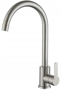 Zlewozmywak dwukomorowy stalowy 80x50 + otwór na baterię + syfon + bateria 3