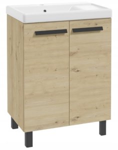 Zestaw łazienkowy szafka z umywalką 80x60 + bateria syfon korek click-clack Bonita 2